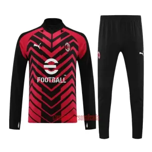 AC Milan Conjunto de Moletom de Treino 23/24 Vermelho Preto AC Milan Conjunto de Moletom de Treino 23/24 Vermelho Preto