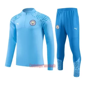 Manchester City Conjunto de Moletom de Treino 23/24 Azul Manchester City Conjunto de Moletom de Treino 23/24 Azul