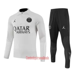 Paris Saint-Germain Conjunto de Moletom de Treino 23/24 Cinza