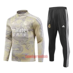 Real Madrid Conjunto de Moletom de Treino 23/24 Amarelo Real Madrid Conjunto de Moletom de Treino 23/24 Amarelo