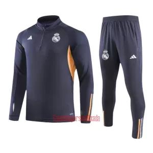 Real Madrid Conjunto de Moletom de Treino 23/24 Cinza Real Madrid Conjunto de Moletom de Treino 23/24 Cinza