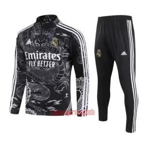 Real Madrid Conjunto de Moletom de Treino 23/24 Preto Real Madrid Conjunto de Moletom de Treino 23/24 Preto