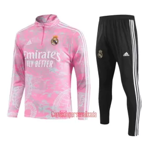 Real Madrid Conjunto de Moletom de Treino 23/24 Rosa Real Madrid Conjunto de Moletom de Treino 23/24 Rosa