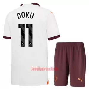 Camisolas Manchester City Jérémy Doku 11 Criança Equipamento Alternativo 23/24 Camisolas Manchester City Jérémy Doku 11 Criança Equipamento Alternativo 23/24
