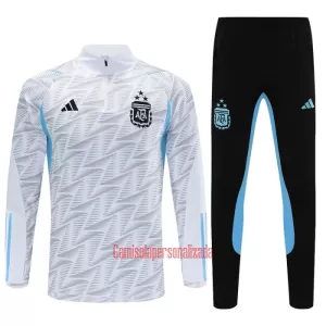 Argentina Conjunto de Moletom de Treino Criança 23/24 Branco Argentina Conjunto de Moletom de Treino Criança 23/24 Branco