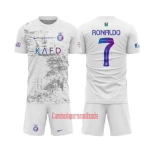 Camisolas Al-Nassr FC Cristiano Ronaldo 7 Criança Equipamento Terceiro 23/24 Camisolas Al-Nassr FC Cristiano Ronaldo 7 Criança Equipamento Terceiro 23/24