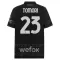 Camisolas AC Milan Fikayo Tomori 23 Equipamento 4ª 23/24 Preto