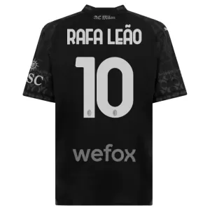 Camisolas AC Milan Rafael Leão 10 Equipamento 4ª 23/24 Preto Camisolas AC Milan Rafael Leão 10 Equipamento 4ª 23/24 Preto