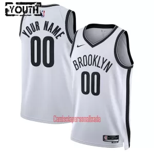 Camisolas Brooklyn Nets Criança Association Edition 23/24 Swingman Branco Camisolas Brooklyn Nets Criança Association Edition 23/24 Swingman Branco