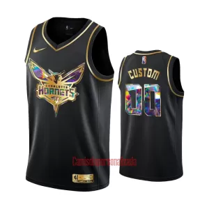 Camisolas Charlotte Hornets Diamond Edition Swingman Preto Camisolas Charlotte Hornets Diamond Edition Swingman Preto