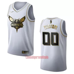 Camisolas Charlotte Hornets Golden Edition Swingman Branco Camisolas Charlotte Hornets Golden Edition Swingman Branco