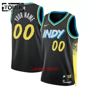 Camisolas Indiana Pacers Criança City Edition 23/24 Swingman Preto Camisolas Indiana Pacers Criança City Edition 23/24 Swingman Preto