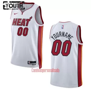 White Camisolas Miami Heat Criança Association Edition 23/24 Swingman