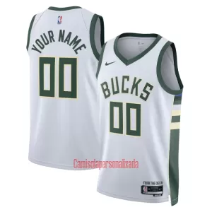 Camisolas Milwaukee Bucks Association Edition 23/24 Swingman Branco Camisolas Milwaukee Bucks Association Edition 23/24 Swingman Branco