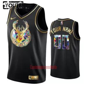 Camisolas Milwaukee Bucks Criança Diamond Edition Swingman Preto Camisolas Milwaukee Bucks Criança Diamond Edition Swingman Preto