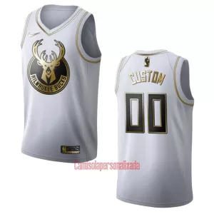 Camisolas Milwaukee Bucks Golden Edition Swingman Branco Camisolas Milwaukee Bucks Golden Edition Swingman Branco
