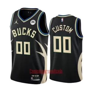 Camisolas Milwaukee Bucks Statement Edition 23/24 Swingman Preto Camisolas Milwaukee Bucks Statement Edition 23/24 Swingman Preto