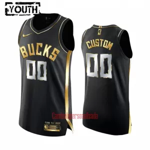 Limited Camisolas Milwaukee Bucks Criança Golden Edition Swingman Preto Limited Camisolas Milwaukee Bucks Criança Golden Edition Swingman Preto