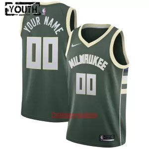 Verde Camisolas Milwaukee Bucks Criança Icon Edition 23/24 Swingman Verde Camisolas Milwaukee Bucks Criança Icon Edition 23/24 Swingman