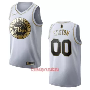 Camisolas Philadelphia 76ers Golden Edition Swingman Branco Camisolas Philadelphia 76ers Golden Edition Swingman Branco
