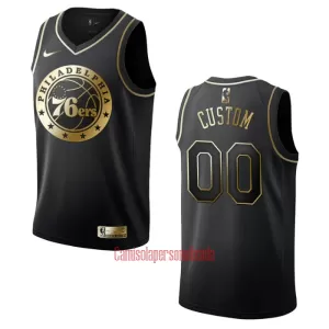 Camisolas Philadelphia 76ers Golden Edition Swingman Preto Camisolas Philadelphia 76ers Golden Edition Swingman Preto