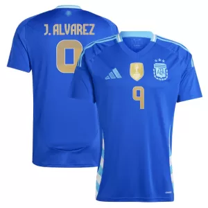 Camisolas Argentina Julián Álvarez 9 Equipamento Alternativo 2024 Camisolas Argentina Julián Álvarez 9 Equipamento Alternativo 2024