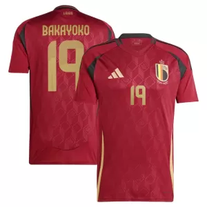 Camisolas Bélgica Bakayoko 19 Equipamento Principal Euro 2024 Camisolas Bélgica Bakayoko 19 Equipamento Principal Euro 2024