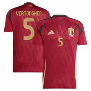 Camisolas Bélgica Vertonghen 5 Equipamento Principal Euro 2024 Camisolas Bélgica Vertonghen 5 Equipamento Principal Euro 2024