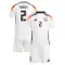 Camisolas Alemanha Antonio Rudiger 2 Criança Equipamento Principal Euro 2024
