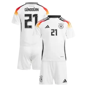 Camisolas Alemanha Ilkay Gündogan 21 Criança Equipamento Principal Euro 2024 Camisolas Alemanha Ilkay Gündogan 21 Criança Equipamento Principal Euro 2024