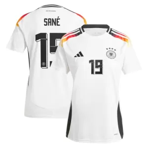 Camisolas Alemanha Leroy Sané 19 Mulher Equipamento Principal Euro 2024 Camisolas Alemanha Leroy Sané 19 Mulher Equipamento Principal Euro 2024