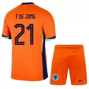 Camisolas Holanda Frenkie de Jong 21 Criança Equipamento Principal Euro 2024 Camisolas Holanda Frenkie de Jong 21 Criança Equipamento Principal Euro 2024