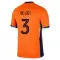 Camisolas Holanda Matthijs de Ligt 3 Equipamento Principal Euro 2024