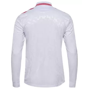 Camisolas Dinamarca Equipamento Alternativo Euro 2024 Manga Comprida