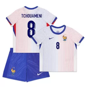 Camisolas França Aurélien Tchouaméni 8 Criança Equipamento Alternativo Euro 2024 Camisolas França Aurélien Tchouaméni 8 Criança Equipamento Alternativo Euro 2024