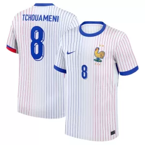 Camisolas França Aurélien Tchouaméni 8 Equipamento Alternativo Euro 2024 Camisolas França Aurélien Tchouaméni 8 Equipamento Alternativo Euro 2024