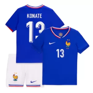 Camisolas França Konate 13 Criança Equipamento Principal Euro 2024