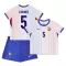 Camisolas França Kounde 5 Criança Equipamento Alternativo Euro 2024