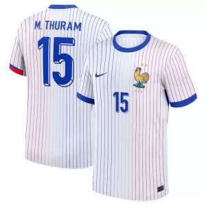 Camisolas França M. Thuram 15 Equipamento Alternativo Euro 2024 Camisolas França M. Thuram 15 Equipamento Alternativo Euro 2024
