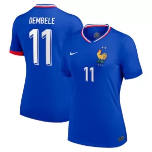 Camisolas França Ousmane Dembélé 11 Mulher Equipamento Principal Euro 2024
