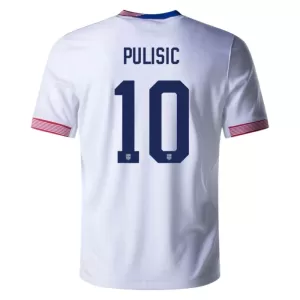 Camisolas Estados Unidos Christian Pulišić 10 Equipamento Principal 2024 Camisolas Estados Unidos Christian Pulišić 10 Equipamento Principal 2024