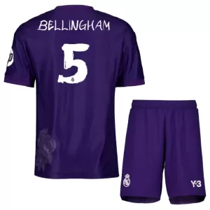 Camisolas Real Madrid Jude Bellingham 5 Criança Equipamento 4ª 23/24 Camisolas Real Madrid Jude Bellingham 5 Criança Equipamento 4ª 23/24
