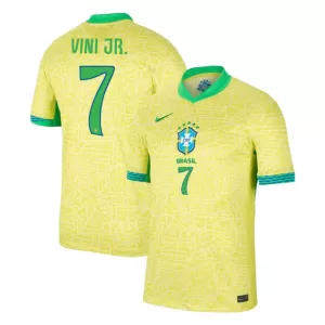 Camisolas Brasil Vinicius Junior 7 Equipamento Principal 2024 Camisolas Brasil Vinicius Junior 7 Equipamento Principal 2024