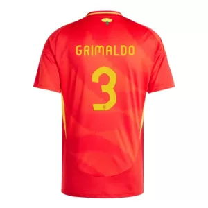Camisolas Espanha Alejandro Grimaldo 3 Equipamento Principal Euro 2024