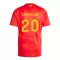 Camisolas Espanha Daniel Carvajal 20 Equipamento Principal Euro 2024