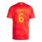 Camisolas Espanha Mikel Merino 6 Equipamento Principal Euro 2024