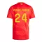 Camisolas Espanha Pedro Porro 24 Equipamento Principal Euro 2024