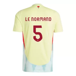 Camisolas Espanha Robin Le Normand 5 Equipamento Alternativo Euro 2024