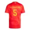 Camisolas Espanha Robin Le Normand 5 Equipamento Principal Euro 2024