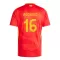 Camisolas Espanha Rodrigo Hernández 16 Equipamento Principal Euro 2024